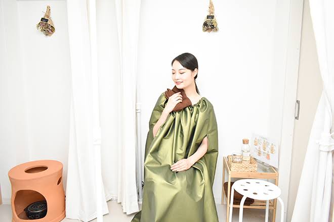 秋のおすすめオプション♪よもぎ蒸しで温活