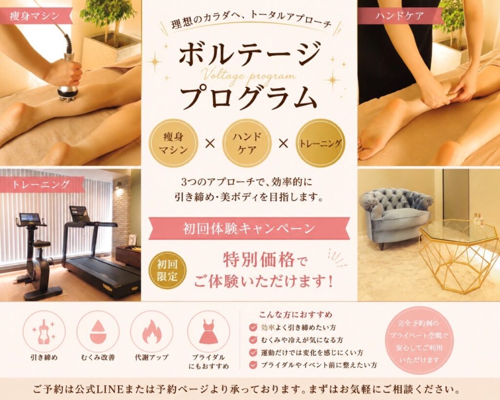 本格ダイエット！全身リンパ×吸引×耳ツボ×ジム